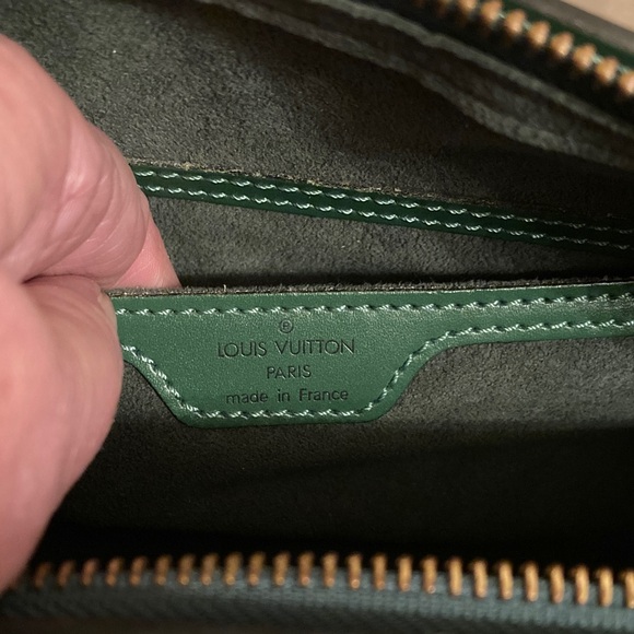 Louis Vuitton Soufflot w/Dust Bag & Elise Wallet Borneo Green Epi Like New! - Picture 9 of 16